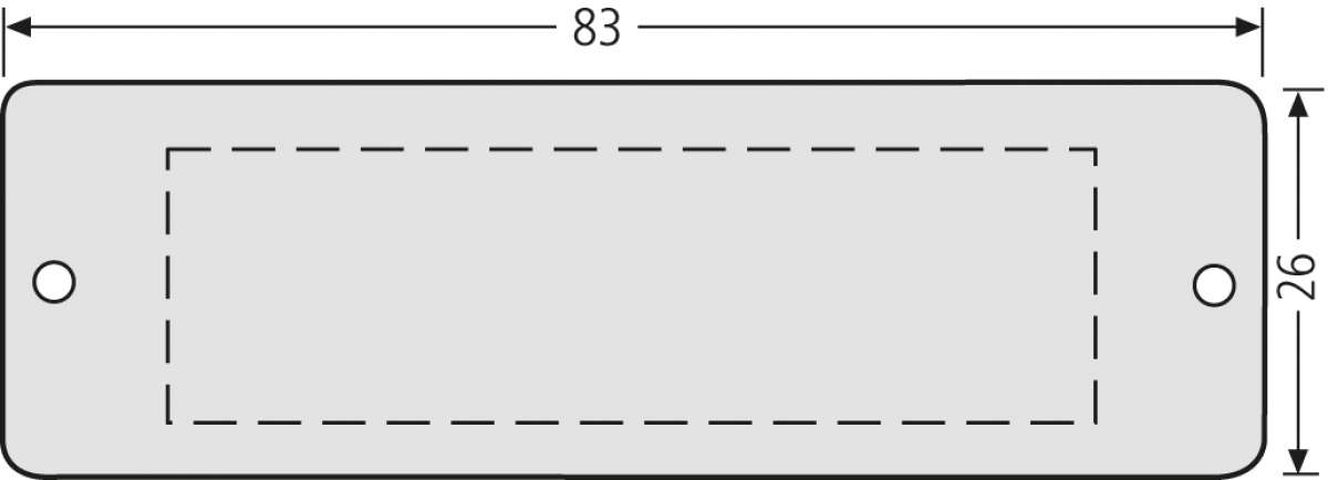 RENZ ALU-Namensschildplatte EV1 Artikel 97-9-00211