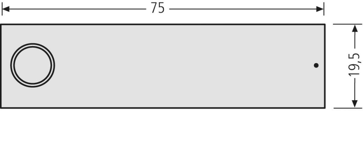 RSA2-kompakt ALU-Namensschild mit Klingelknopf