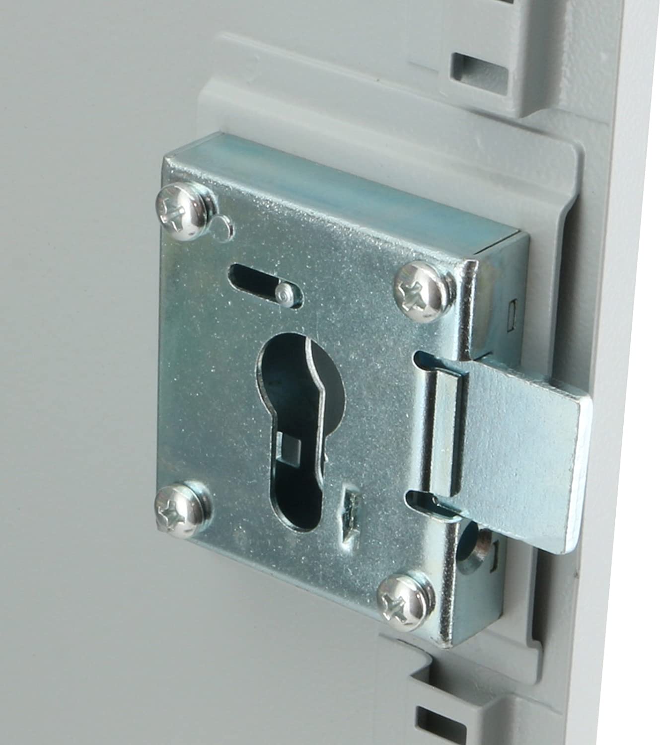BASI® Schlüssel-Kasten Schlüssel-Schrank Schlüssel-Tresor Schlüssel-Safe Grau Stahl-Blech 150 Haken