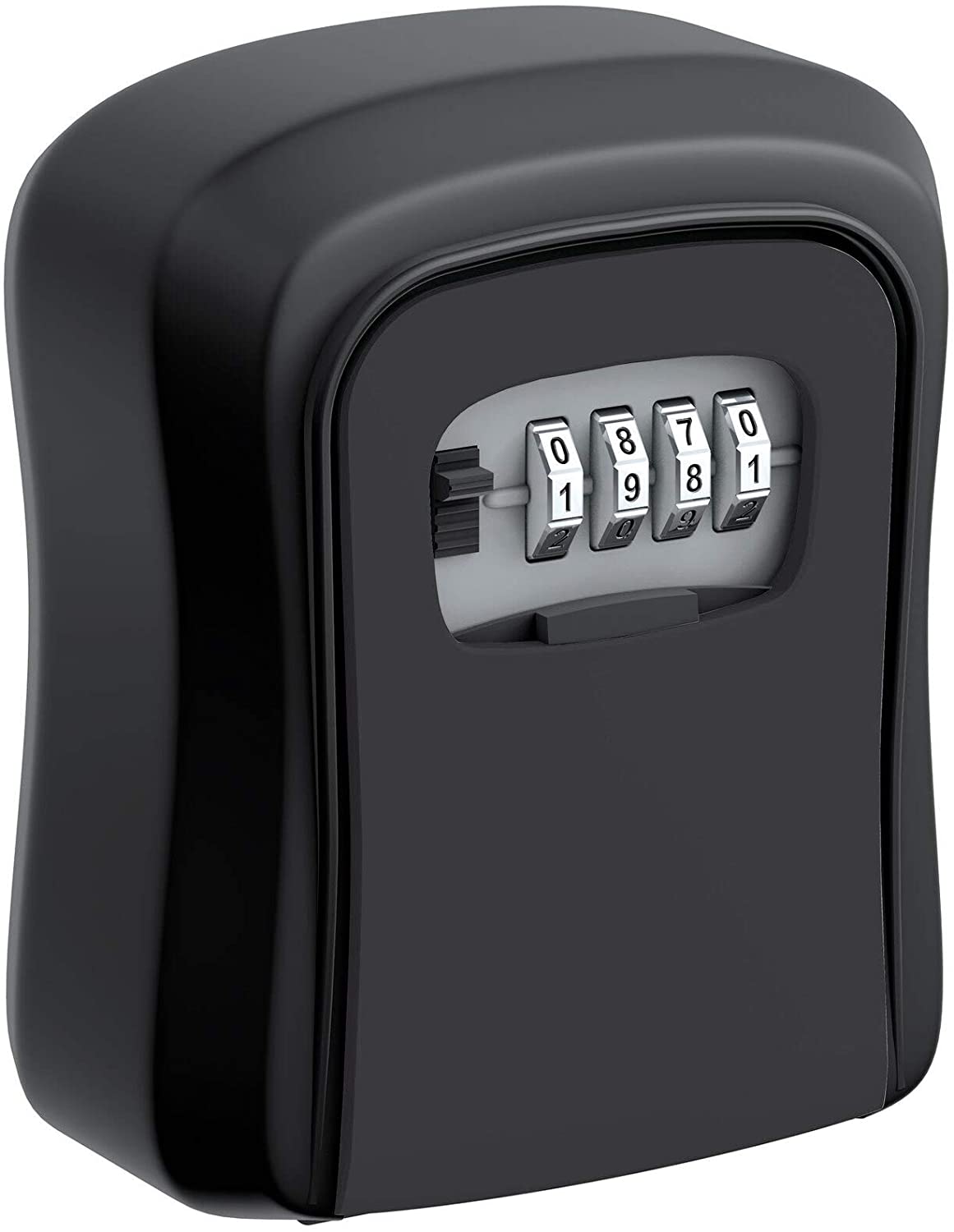 BASI Schlüsselsafe mit Zahlenschloss mini Schlüssel Tresor Safe Schlüsselkasten Wetterfest Schlüsselbox schwarz | schwarz
